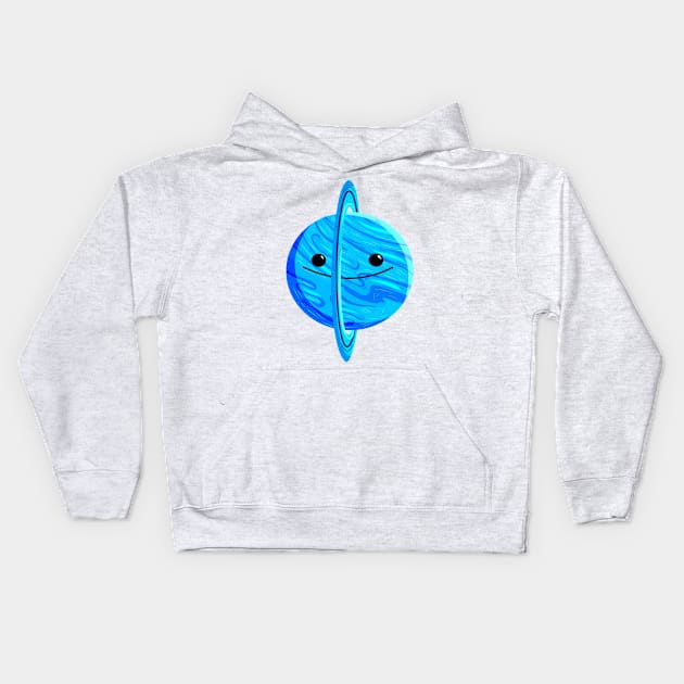 cartoon uranus Kids Hoodie by LaPouledeSoie